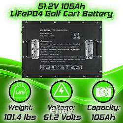 PowerStar 48V 105Ah LiFePO4 Lithium Battery for Club Car Golf Cart