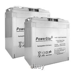 PowerStar 8 Volt, 150Ah Sealed AGM Golf Cart Battery X2