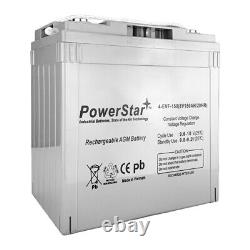 PowerStar 8 Volt, 150Ah Sealed AGM Golf Cart Battery X2