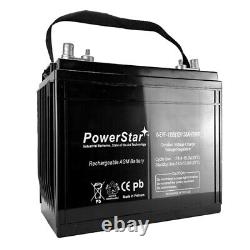 PowerStar Replacement for T-1275 12V 135Ah Deep Cycle Golf Cart Battery 4 Pack