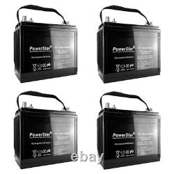 PowerStar Replacement for US12VRXC2, Group GC12, 12 Volt, Golf Cart Battery X4