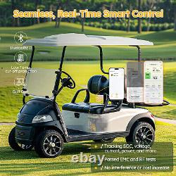 Power Queen 36V 45Ah GC2 Bluetooth LiFePO4 Lithium Battery 90A BMS for Golf Cart