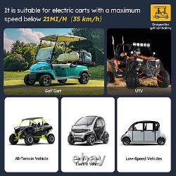 Power Queen 36V 45Ah GC2 Bluetooth LiFePO4 Lithium Battery 90A BMS for Golf Cart