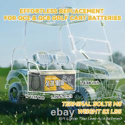 Power Queen 48V 100Ah Bluetooth Golf Cart Lithium Battery Low Temp. Cut Off BMS