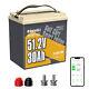 Power Queen 48v 30ah Bluetooth Low Temp Golf Cart Lithium Battery Bms Deep Cycle