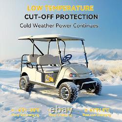 Power Queen 48V 30Ah Bluetooth Low Temp Golf Cart Lithium Battery BMS Deep Cycle