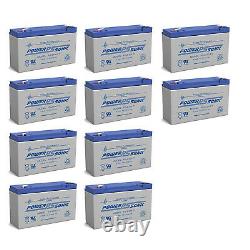 Power-Sonic PS-6100 6V 12AH Battery Replacement for Golf Cart 10 Pack
