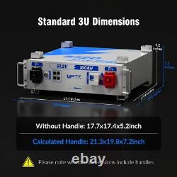 Powerful 5.12kWh Server Rack Battery 48V 100AH Lithium LiFePO4 with Bluetooth
