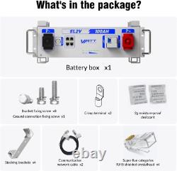 Powerful 5.12kWh Server Rack Battery 48V 100AH Lithium LiFePO4 with Bluetooth