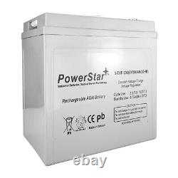 Powerstar Replacement for US1800XC2, Group GC2, 6 Volt, Golf Cart Battery X2
