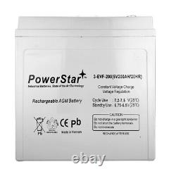 Powerstar Replacement for US1800XC2, Group GC2, 6 Volt, Golf Cart Battery X4