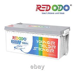 Redodo 24V 100Ah LiFePO4 Lithium Battery for RV Off-grid Excellent Condition
