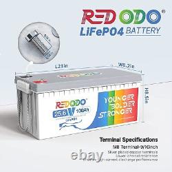 Redodo 24V 100Ah Lithium Battery for Trolling Motor RV Off-grid Good Condition