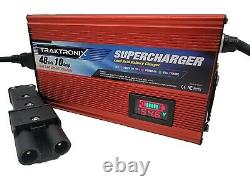 SUPERCHARGER YAHAMA G19-G22 Golf Cart Battery Charger 48 volt 48v 2 Pin Plug
