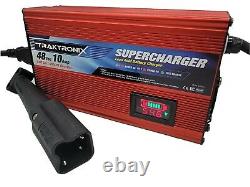 SUPERCHARGER YAHAMA G29 Golf Cart Battery Charger 48 volt 48v 3 Pin Plug