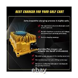 Scilulu 48 Volt Golf Cart Battery Charger, 15AMP EZGO RXV Battery Charger for