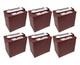 (set Of 6) Trojan T-875 T875 8 Volt 170 Ah Flooded Lead Acid Deep Cycle Battery