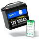 Smart 12v 100ah Mini Lifepo4 Lithium Battery Bluetooth 100a Bms Solar Camping Rv
