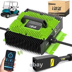 Smart 18 AMP 36V Golf Cart Fast Charger for EZGO TXT D Plug Bluetooth App Ctrl