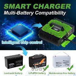 Smart 18 AMP 36V Golf Cart Fast Charger for EZGO TXT D Plug Bluetooth App Ctrl