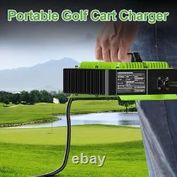 Smart 18 AMP 36V Golf Cart Fast Charger for EZGO TXT D Plug Bluetooth App Ctrl