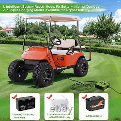 Smart Fast 36V 18A Golf Cart Battery Charger for EZGO TXT withD Style Plug BT App