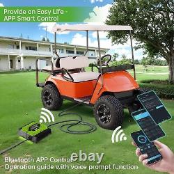 Smart Fast 36V 18A Golf Cart Battery Charger for EZGO TXT withD Style Plug BT App