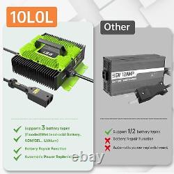 Smart Fast 36V 18A Golf Cart Battery Charger for EZGO TXT withD Style Plug BT App