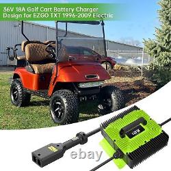 Smart Fast 36V 18A Golf Cart Battery Charger for EZGO TXT withD Style Plug BT App