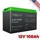 Thiss 12volt 100ah Deep Cycle Agm Rechargeable Lithium Solar Battery Off Grid Rv