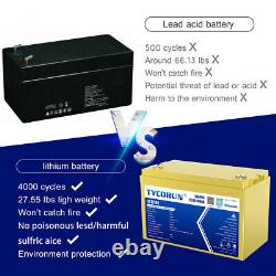 TYCORUN 12V 100Ah LiFePO4 Smart Lithium Iron Battery With Built-in Bluetooth IP65
