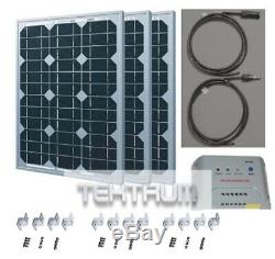 Tektrum Universal 90 Watt 36v Solar Panel Battery Charger Kit for Golf Cart