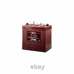 Trojan T-125 6v 6 volt 240 Amp hour Golf Cart Lead Acid (deep cycle battery)