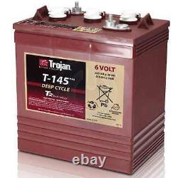 Trojan T-145 6v 6 volt 260 Amp hour Golf Cart Lead Acid deep (cycle battery)