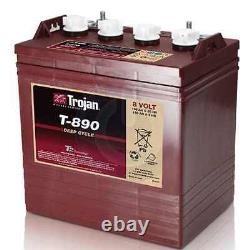 Trojan T-890 8v 8 volt 190 AH Golf Cart Lead Acid (deep cycle) battery 190a