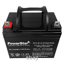 True Deep Cycle Sealed AGM Replacement Golf Cart Battery 12 Volt 35 Amp Hour