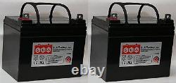 (Two) 12V 35AH Industrial AGM Battery for UPS, Golf Cart, Wheelchair, Medical