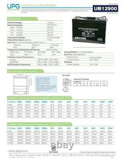 UPG 12V 90AH Battery for Group 27 E-Car E-Caddy U403 Golf Cart Rechargeable