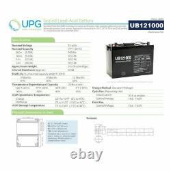 UPG UB121000 12V 100AH SLA Battery for Golfcart E-Car E-Caddy Company