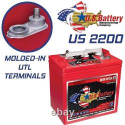 US2200XC Replaces T-105 6V Volt Deep Cycle Golf Cart, Solar, Marine, RV 8 Pack