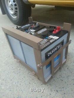 Under Vehicle Auxiliary Battery Box Dodge Sprinter T1N 158 Dual 6V Gel Golf Cart