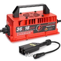 Upgraded 36 Volt 18 Amp Golf Cart Battery Charger for EZGO TXT with D Plug