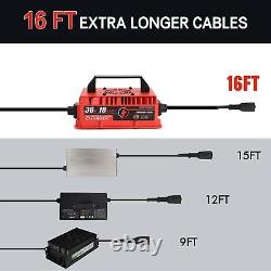 Upgraded 36 Volt 18 Amp Golf Cart Battery Charger for EZGO TXT with D Plug