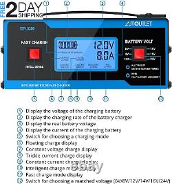 Upgraded 8 Volt Battery Charger for Golf Cart Automotive Battery Charger and Mai
