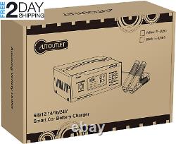 Upgraded 8 Volt Battery Charger for Golf Cart Automotive Battery Charger and Mai