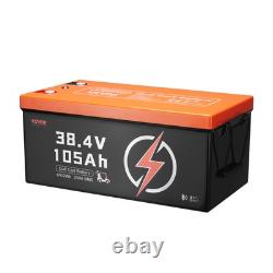 VEVOR 36V 105Ah Golf Cart Lithium Battery with LCD Monitor and 4000+ Cycles