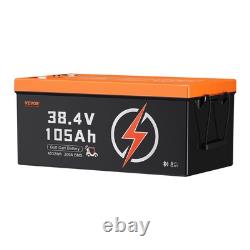 VEVOR 36V 105Ah Golf Cart Lithium Battery with LCD Monitor and 4000+ Cycles
