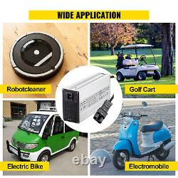 VEVOR Golf Cart Battery Charger Club Car Charger 48V 15A YMH Style Plug for EzGo