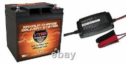 VMAX800 30AH Battery + 3.3A Smart Charger Comp. 12V AGM VMAX Battery DEEP CYCLE