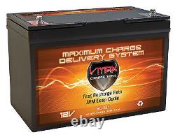 VMAX MB127 12V 100Ah Group 27 AGM Deep Cycle Battery for golf carts req. Grp27